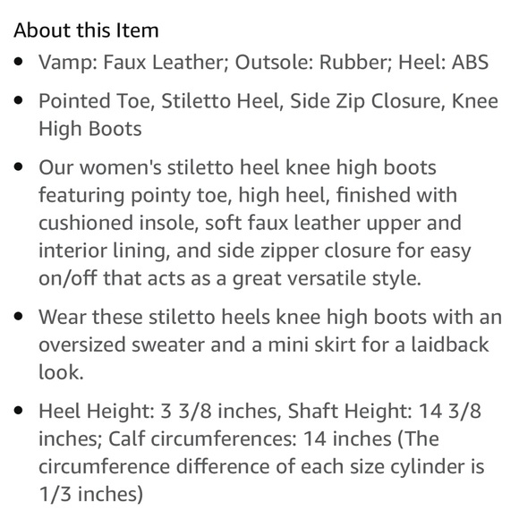 Women’s Allegra K RED High Heel Pointe Boots NIB Sz 7.5 zipper side Faux Leather - Picture 6 of 10